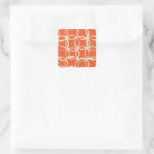 Sketchy Circles Trendy naadloos design Vierkante Sticker (Tas)