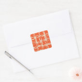 Sketchy Circles Trendy naadloos design Vierkante Sticker (Envelop)