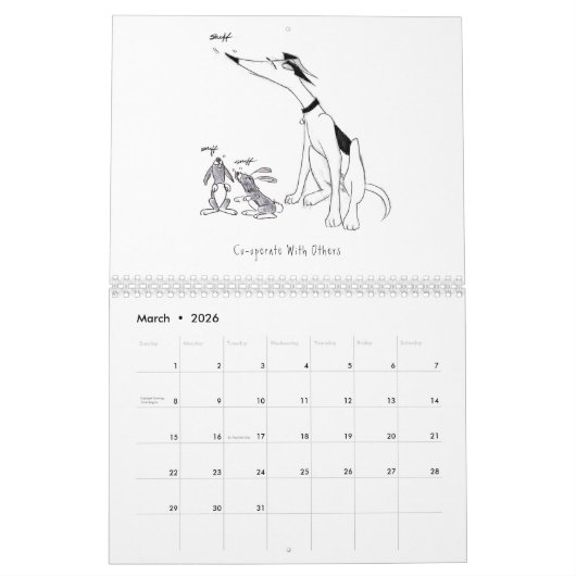 Sketchy Dog Adventures Muurkalender 2025 Kalender (Mar 2026)