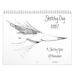 Sketchy Dog Adventures Muurkalender 2027 Kalender
