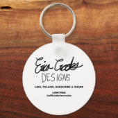 sketchy drawn cartoon face ( Erica Crooks ) Sleutelhanger (Achterkant)