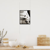 Sketchy Electric Guitar Poster (Keuken)