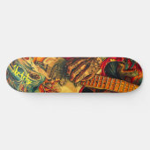 Sketchy elektrische gitaar persoonlijk skateboard (Horizontaal)