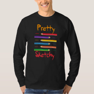 Sketchy Graphic Artist Cotes Cool Artist T-shirt