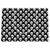 Sketchy Halloween Skull Pattern Groot Cadeauzakje (Voorkant)