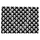 Sketchy Halloween Skull Pattern Groot Cadeauzakje (Achterkant)