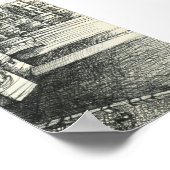 Sketchy in Parijs: De Seine Poster (Hoek)