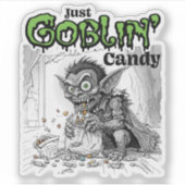 Sketchy Just Goblin’ Snoep Sticker (Voorkant)