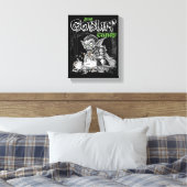 Sketchy Just Goblin’ Snoep voor Darker Items Canvas Afdruk (Insitu (Slaapkamer))