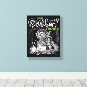 Sketchy Just Goblin’ Snoep voor Darker Items Canvas Afdruk (Insitu (Houten vloer))