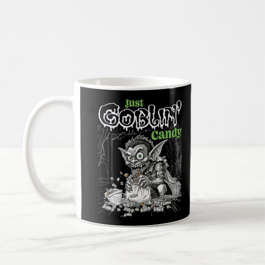 Sketchy Just Goblin’ Snoep voor Darker Items Koffiemok (Links)