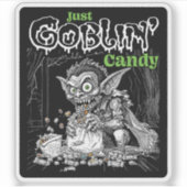 Sketchy Just Goblin’ Snoep voor Darker Items Sticker (Voorkant)