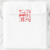 Sketchy Liefde stickers (Tas)