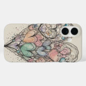 Sketchy Love Hearts Case-Mate iPhone Case (Achterkant (horizontaal))