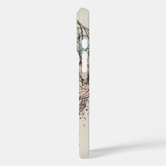 Sketchy Love Hearts Case-Mate iPhone Case (Achterkant / Links)