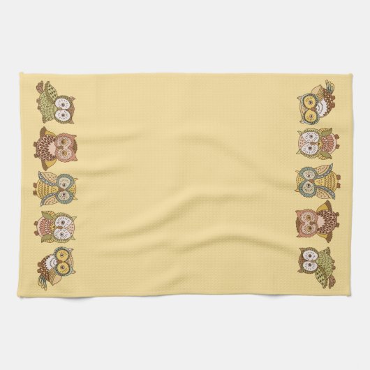 Sketchy Owls Theedoek (Horizontaal)