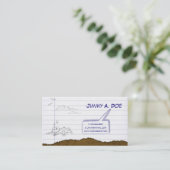 Sketchy Paper Visitekaartje (Staand voorkant)