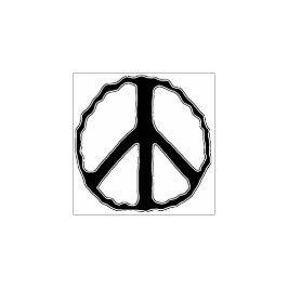 Sketchy Peace Sign Rubberstempel