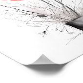 Sketchy Poppy Art Poster (Hoek)