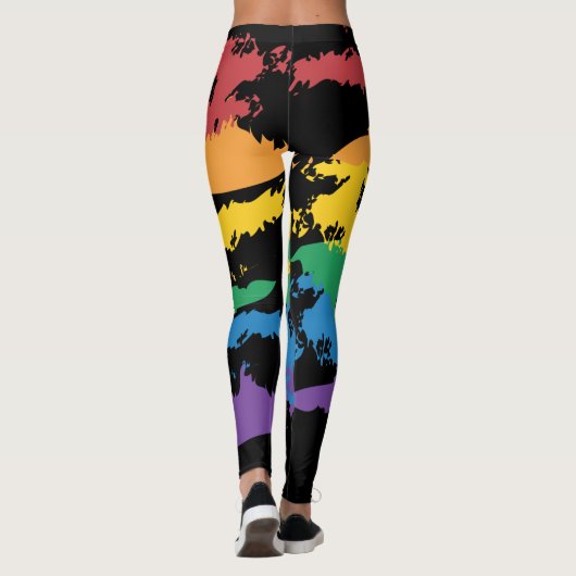 Sketchy Rainbow Leggings (Achterkant)