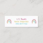 Sketchy Rainbows Mini Visitekaartjes (Voorkant)