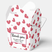 Sketchy Red Heart Weddenbox Bedankdoosjes (Geopend)