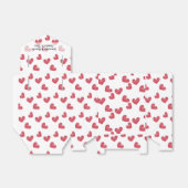 Sketchy Red Heart Weddenbox Bedankdoosjes (Uitgevouwen)