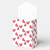 Sketchy Red Heart Weddenbox Bedankdoosjes (Geopend)