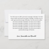 Sketchy Red Heart Weddenschap Hartelijk dank Bedankkaart (Achterkant)