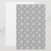 Sketchy Sailboat Pattern Briefpapier (Voorkant / Achterkant)