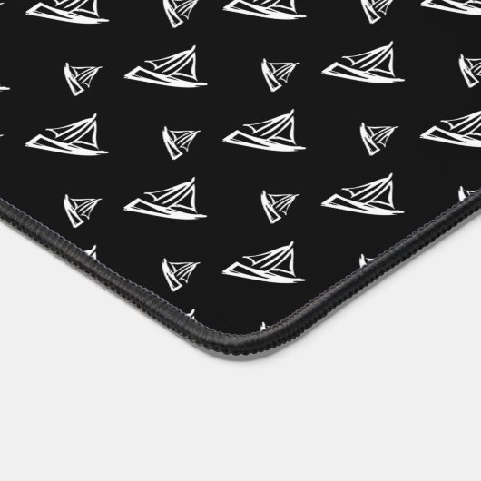 Sketchy Sailboat Pattern Bureaumat (Hoek)