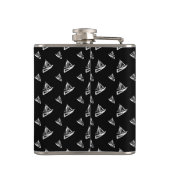 Sketchy Sailboat Pattern Heupfles (Achterkant)