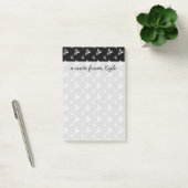 Sketchy Sailboat Pattern | Jouw namen toevoegen Post-it® Notes (Kantoor)