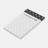 Sketchy Sailboat Pattern | Jouw namen toevoegen Post-it® Notes (Schuin)