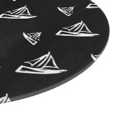 Sketchy Sailboat Pattern Snijplank (Hoek)