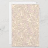 Sketchy Seahorse and Anchor Pattern Briefpapier (Voorkant / Achterkant)