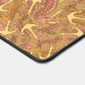 Sketchy Seahorse and Anchor Pattern Bureaumat (Hoek)