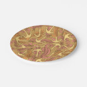 Sketchy Seahorse and Anchor Pattern Papieren Bordje (Gekanteld)