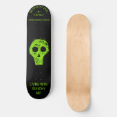 SKETCHY SKULL - Skateboard (Voorkant)