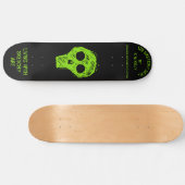SKETCHY SKULL - Skateboard (Horizontaal)