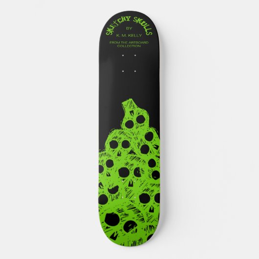 SKETCHY SKULLS - Skateboard (Voorkant)