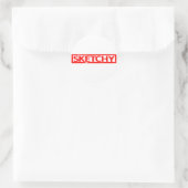 Sketchy Stamp Ronde Sticker (Tas)