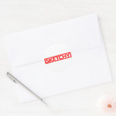Sketchy Stamp Ronde Sticker (Envelop)
