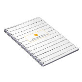 Sketchy Stripes Golden Apple-laptop Notitieboek (Rechterzijde)
