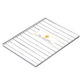 Sketchy Stripes Golden Apple-laptop Notitieboek (Linkerzijde)