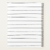 Sketchy Stripes Personalized Planner (Achterkant)