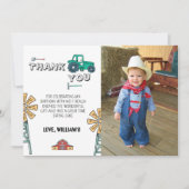 Sketchy Tractor Boerderij Foto Verjaardag Dank u K Kaart (Voorkant)