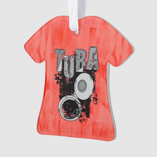 Sketchy Tuba en tekst Ornament (voorkant)