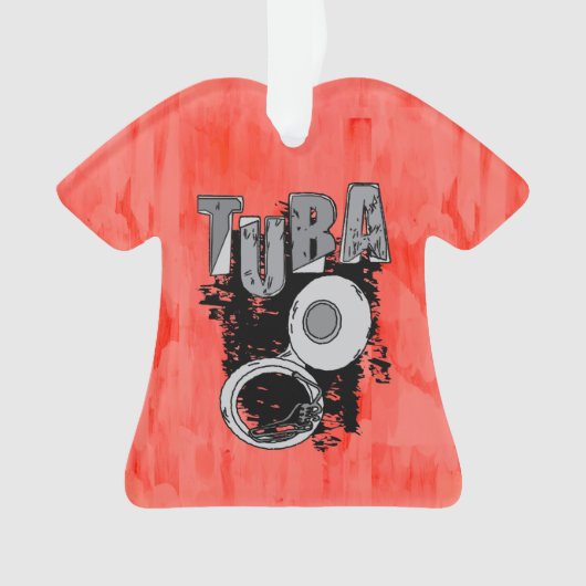 Sketchy Tuba en tekst Ornament (voorkant)