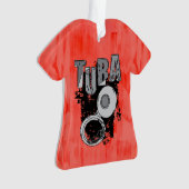 Sketchy Tuba en tekst Ornament (voorkant)